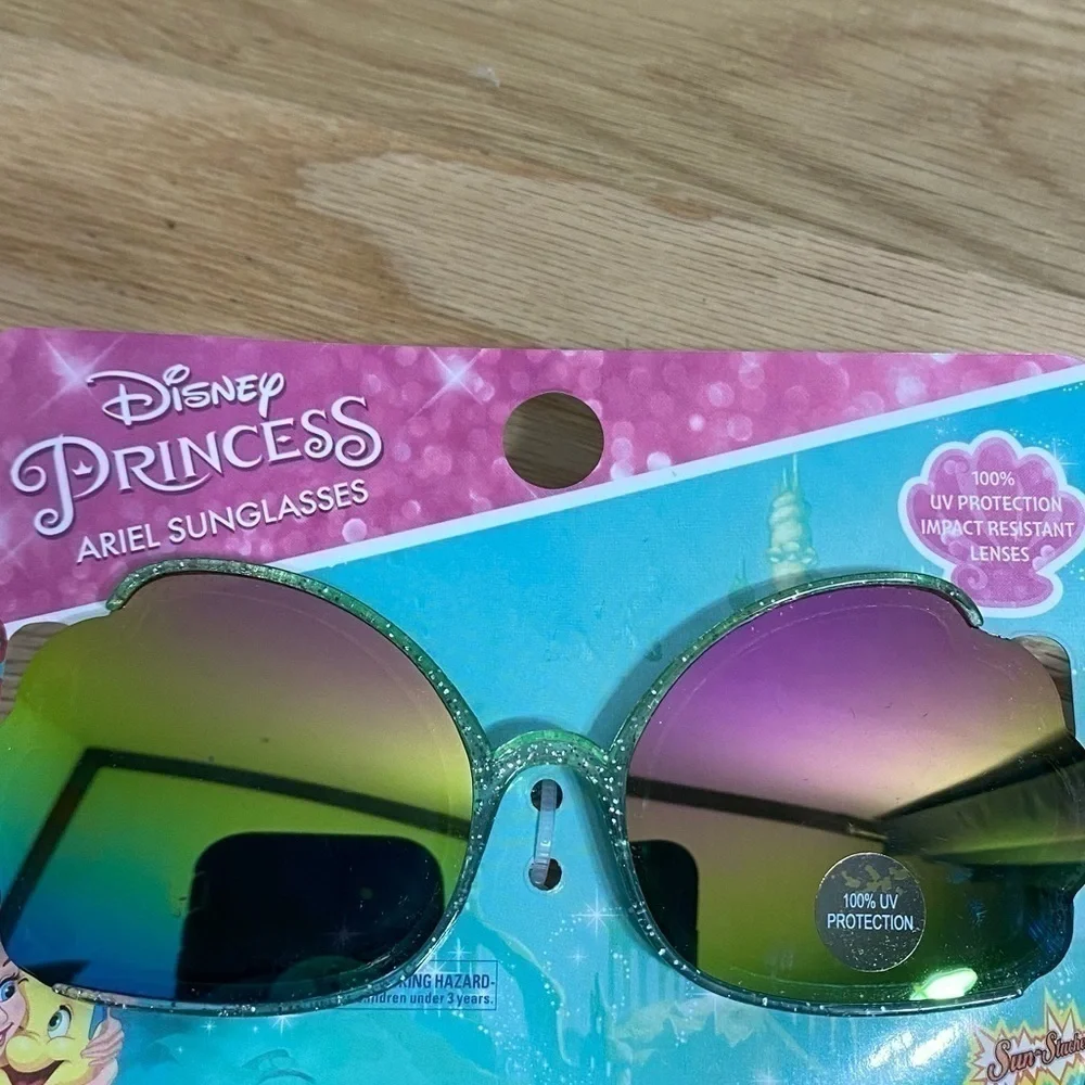 Disney Princess Little Mermaid Seashell Sunglasses NWT 100% UV Protection